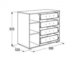 Комод Омега 16 в Асбесте - asbest.mebel-e96.ru