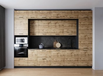 Кухонный гарнитур Крафт 3400 мм (Санвут) в Асбесте - asbest.mebel-e96.ru