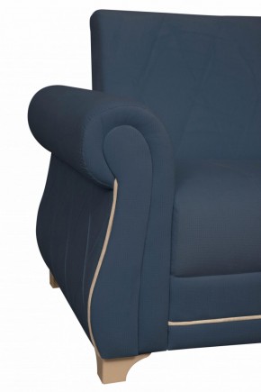 Кресло для отдыха Порто (велюр текстура кобальт / микровельвет крем) в Асбесте - asbest.mebel-e96.ru