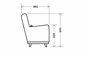 Кресло Интерьерное Dark Brown в Асбесте - asbest.mebel-e96.ru