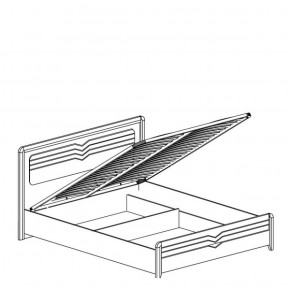 Кровать 1600 с подъемным механизмом Фьорд 156 (Яна) в Асбесте - asbest.mebel-e96.ru