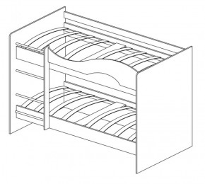 Кровать 2-х ярусная Мая + ящики + шкаф (800*1900) в Асбесте - asbest.mebel-e96.ru