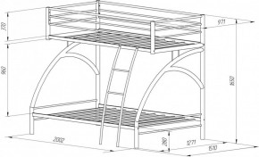 Кровать 2-х ярусная Виньола-2 (900/1200*1900) в Асбесте - asbest.mebel-e96.ru