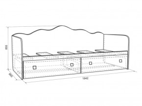 Кровать Амели (800*1900) (Мебельсон) в Асбесте - asbest.mebel-e96.ru