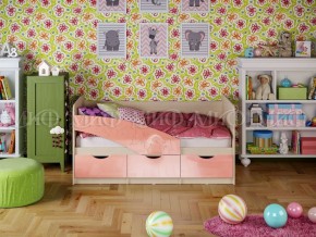 Кровать Бабочки (Розовый металлик) 1600 в Асбесте - asbest.mebel-e96.ru