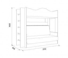 Кровать-чердак СИТИ в Асбесте - asbest.mebel-e96.ru