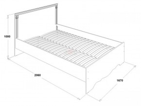 Кровать двойная Ольга 1Н + 2-а ящика (1600*2000) в Асбесте - asbest.mebel-e96.ru