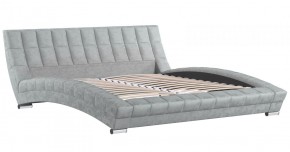 Кровать двойная Оливия 1800 (светло-серый) (НиК) в Асбесте - asbest.mebel-e96.ru
