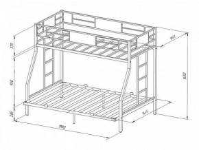 Кровать двухъярусная Гранада-ЯЯ 140 с ящиками в Асбесте - asbest.mebel-e96.ru