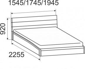 Кровать интерьерная Мальта с подъемным механизмом 1400*2000 в Асбесте - asbest.mebel-e96.ru