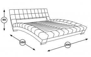 Кровать интерьерная Оливия 1600 (серый) (НиК) в Асбесте - asbest.mebel-e96.ru