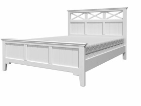 Кровать из массива Грация-5 Белый Античный/Белый (1400х2000) в Асбесте - asbest.mebel-e96.ru