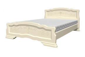 Кровать из массива Карина-6 Слоновая кость (БМ) в Асбесте - asbest.mebel-e96.ru