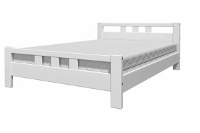 Кровать из массива Вероника-2 Белый античный (1600х2000) (БМ) в Асбесте - asbest.mebel-e96.ru