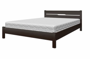 Кровать из массива Вероника-5 Темный орех (1400х2000) (БМ) в Асбесте - asbest.mebel-e96.ru