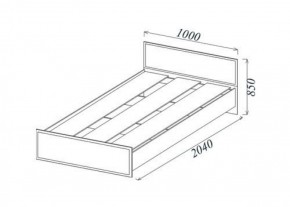 Кровать Классика 900 в Асбесте - asbest.mebel-e96.ru