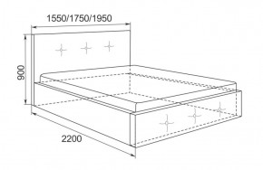 Кровать Линда с подъемным механизмом 1400*2000 в Асбесте - asbest.mebel-e96.ru