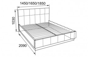 Кровать Локарно с латами 1400*2000 в Асбесте - asbest.mebel-e96.ru