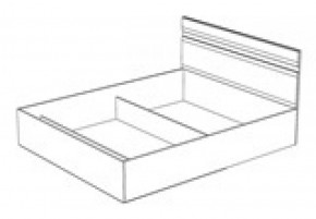 Кровать Ненси 1400 без основания (1440*900*2042) Венге/Белый в Асбесте - asbest.mebel-e96.ru | фото