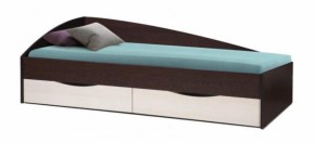 Кровать одинарная Фея - 3 асимметричная 2000х900 (венге) (Олм) в Асбесте - asbest.mebel-e96.ru