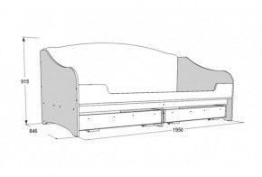 Кровать одинарная с подушками Омега 18 (800*1900) в Асбесте - asbest.mebel-e96.ru