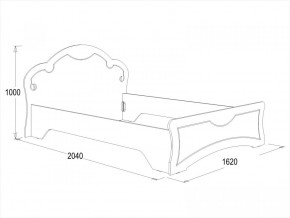 Кровать Ольга-10 МДФ (1400) в Асбесте - asbest.mebel-e96.ru