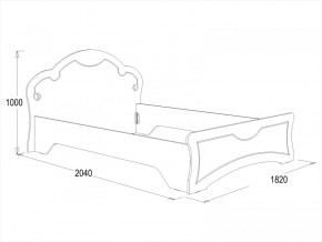 Кровать Ольга-10 МДФ (1600) в Асбесте - asbest.mebel-e96.ru