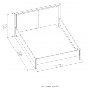 Кровать Шерлок 1800 орех 1600*2000 в Асбесте - asbest.mebel-e96.ru