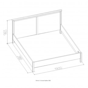 Кровать Шерлок 900 дуб сонома 1200*2000 в Асбесте - asbest.mebel-e96.ru