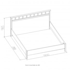 Кровать Шерлок Люкс 1200 ясень анкор светлый 1200*2000 в Асбесте - asbest.mebel-e96.ru