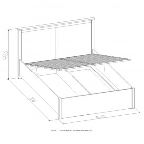 Кровать Шерлок с ПМ 1400 орех 1400*2000 в Асбесте - asbest.mebel-e96.ru