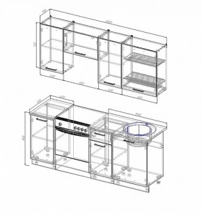 Кухонный гарнитур Лофт 2000 в Асбесте - asbest.mebel-e96.ru