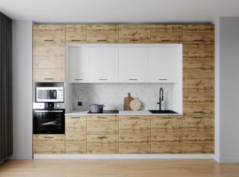 Кухонный гарнитур Лада 3400 мм (Санвут) в Асбесте - asbest.mebel-e96.ru