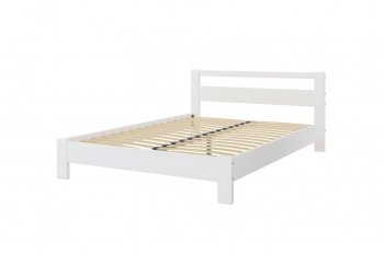 Кровать из массива Лана Белый Античный (БМ) в Асбесте - asbest.mebel-e96.ru