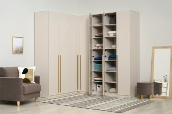 Гардеробная/шкаф 2200*1706 мм Ларго №3 Кашемир (Миф) в Асбесте - asbest.mebel-e96.ru