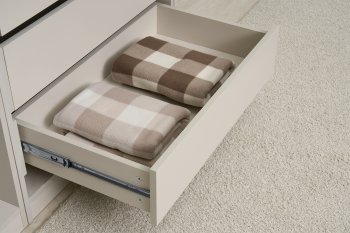 Гардеробная/шкаф 3200 мм Ларго №2 открытая Кашемир (Миф) в Асбесте - asbest.mebel-e96.ru