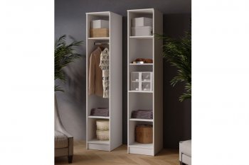 Пенал 400 мм Ларс белый/ателье свет. (Микон) в Асбесте - asbest.mebel-e96.ru