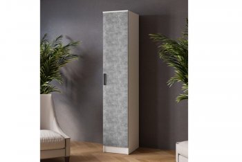 Пенал 400 мм Ларс белый/ателье свет. (Микон) в Асбесте - asbest.mebel-e96.ru
