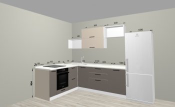 Угловой кухонный гарнитур Санвут 1516х2100 мм в Асбесте - asbest.mebel-e96.ru