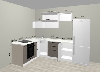Угловой кухонный гарнитур Санвут 1516х2100 мм в Асбесте - asbest.mebel-e96.ru