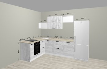 Угловой кухонный гарнитур Санвут 1516х2100 мм в Асбесте - asbest.mebel-e96.ru