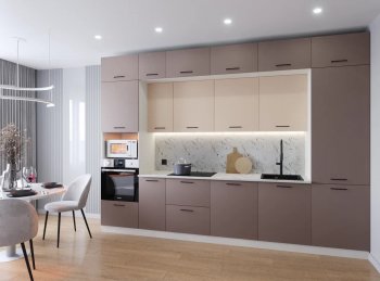 Кухонный гарнитур Латте 3400 мм (Санвут) в Асбесте - asbest.mebel-e96.ru