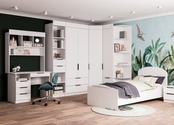 Набор детской мебели Лавис модульный белый софт (ДСВ) в Асбесте - asbest.mebel-e96.ru