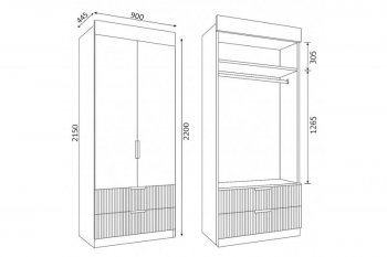 Набор детской мебели Лавис модульный белый софт (ДСВ) в Асбесте - asbest.mebel-e96.ru