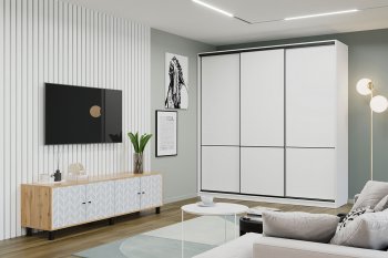 Шкаф-купе 1800 мм LINE 3-хдвер. BL18-6.3D (Мама) в Асбесте - asbest.mebel-e96.ru