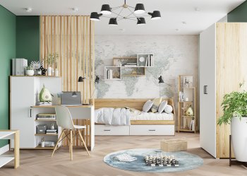 Набор детской мебели Лайт, модульный комп.2 (Гор) в Асбесте - asbest.mebel-e96.ru