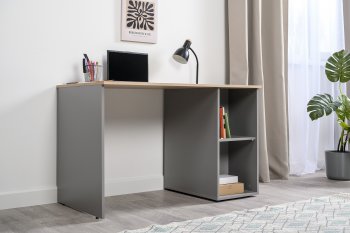 Стол письменный Лайт 12.163. серый (Моби) в Асбесте - asbest.mebel-e96.ru