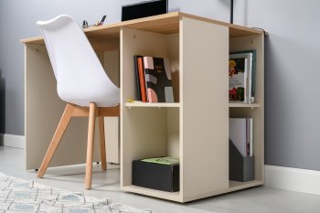 Стол письменный Лайт 12.163. сатин (Моби) в Асбесте - asbest.mebel-e96.ru