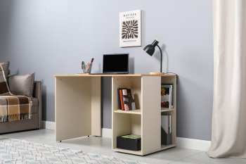 Стол письменный Лайт 12.163. сатин (Моби) в Асбесте - asbest.mebel-e96.ru