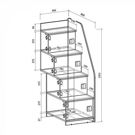 Двухъярусная кровать Легенда D605.3 (190*75) в Асбесте - asbest.mebel-e96.ru